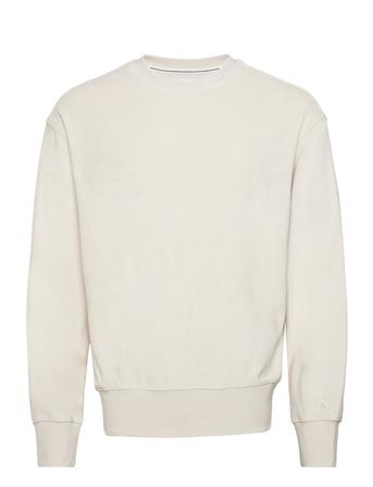 Embro Neck Towelling Crewneck White Calvin Klein Jeans