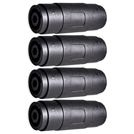 4-stifts Speakon Hona till Hona Rakt Koppling (4-pack)