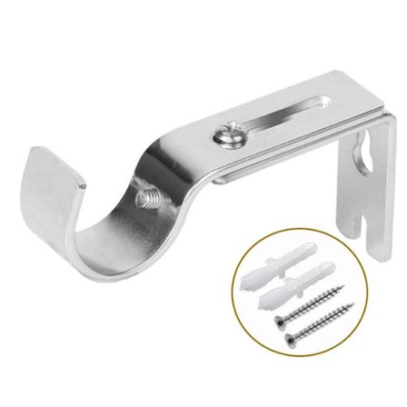 Metall justerbar romersk stangbrakett, sett med 2, kommer med monteringstilbehør