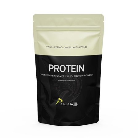 PurePower Proteinpulver Vanilje 400 g, Sport & Velvære, Protein & Energi, Proteinpulver