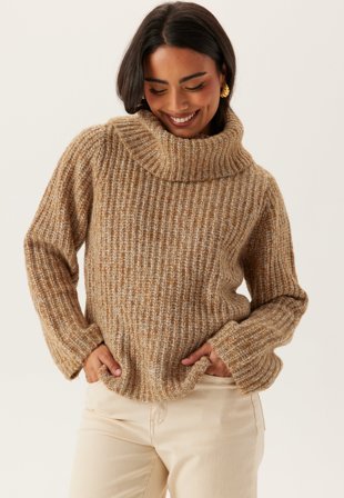 SELECTED-Slfchicago Ls Knit Split Roll-XS
