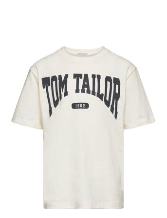 Printed T-Shirt White Tom Tailor