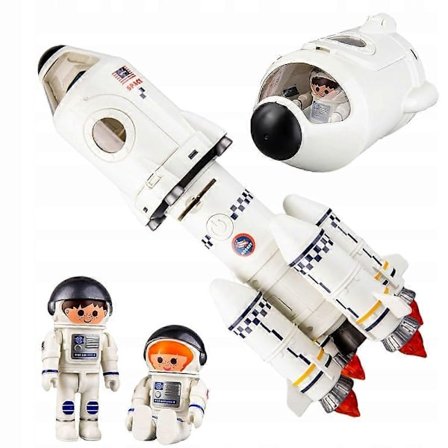 Romrakett Romferge Pedagogisk Leke Lys Lyd 5i1-FD-