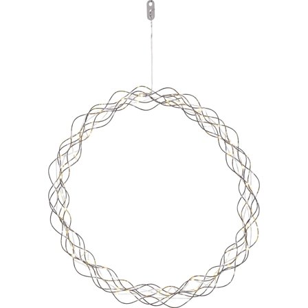 Star Trading - Dekorasjonsfigur Krans Curly 690-97-1 Krom