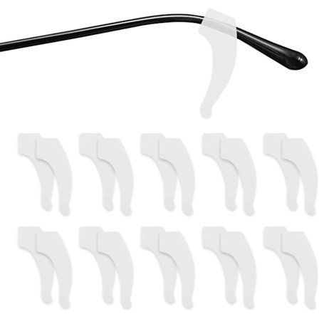 10 paria silikonisia liukuesteitä silmälasien sankoihin, korvakoukut, silmälasien sangatulppien pidikkeet, silmälasien korvaklipsit, aurinkolasien 