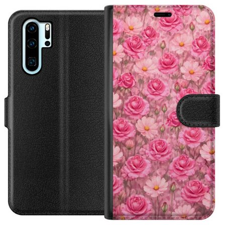 Yhteensopiva Lompakkokotelo Huawei P30 Pro Petal Reverie Blush Rose