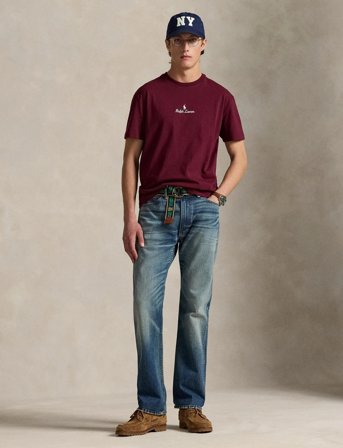 Polo Ralph Lauren Classic Fit Logo Jersey T-Shirt - Burgundy - S