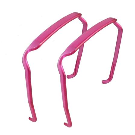 2ST Osynlig hårbåge Tjock lockigt hårbåge ROSA Pink