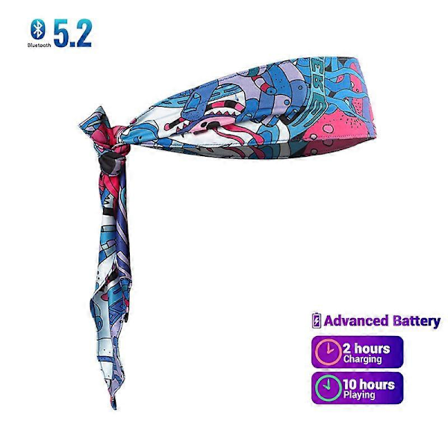 Sovhörlurar Bluetooth Pannband Sport Träningshuvudband Trådlöst Bekvämt Musikband med Tunna HD-Högtalare för Sidosovare, Sport, Yoga