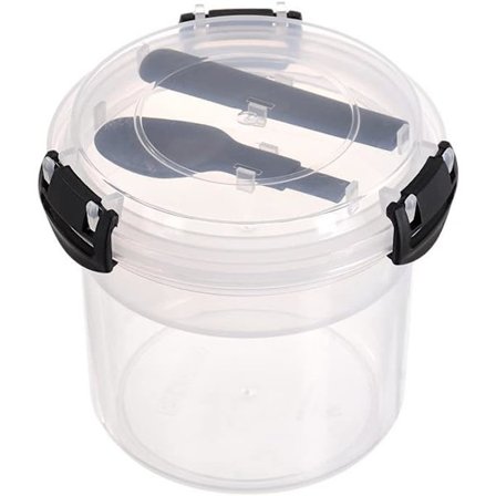 Dessertkopper, gjenbrukbare yoghurtbeger med lokk og skje