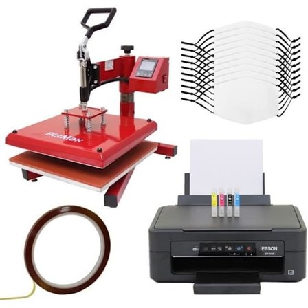 Valkoiset tarvikkeet sublimaatiotukeen aikuisille, tulostin, lämpöpuristin, 5 kerrosta Valkoinen suodatin Mukauta suunnittelu Imp.