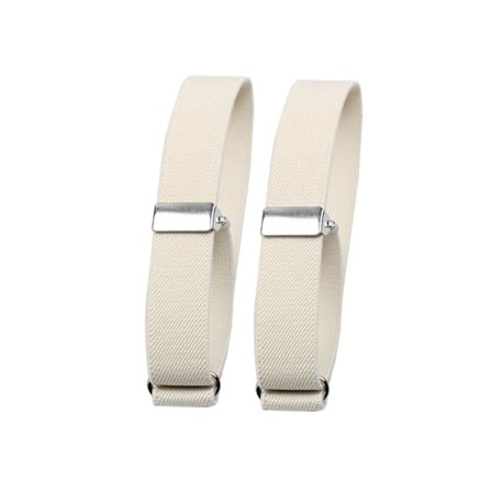 1/2/3/5 2-pack Mode Herrskjortärmshållare Elastisk Vit 2x32cm 1Set Vit 2x32cm