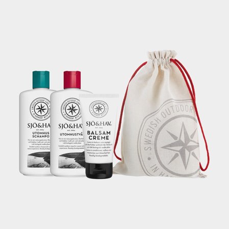 Sommerkit Sjö & Hav Nr. 3 (udendørssæbe, udendørsshampoo & balsam creme)