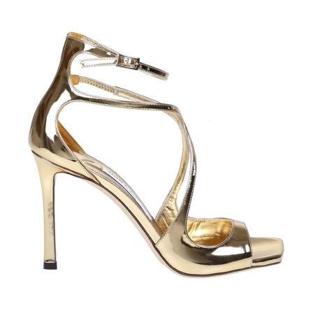 Jimmy Choo, Azia 95 Single Sole Sandals Żółty, Kobieta, Rozmiar: 37 EU