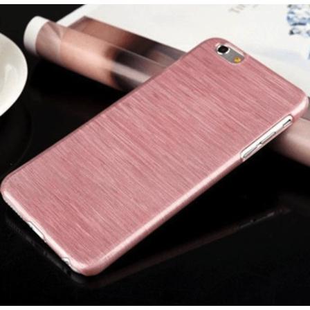 iPhone 6/6s Hårt Skal med Borstad Stållook Rosa