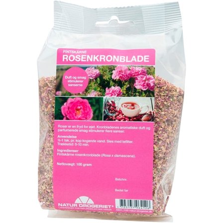 Natur Drogeriet Fintskårne Rosenkronblade 100 g, Helse & Madvarer, Te, Urtete