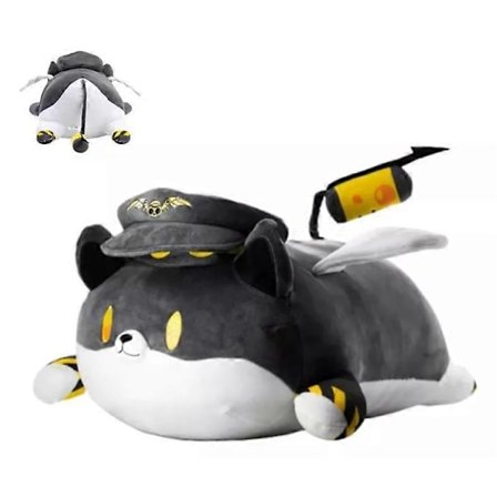 Uzi Murder Drone -pehmolelusetti - Poliisi Kissa 25cm