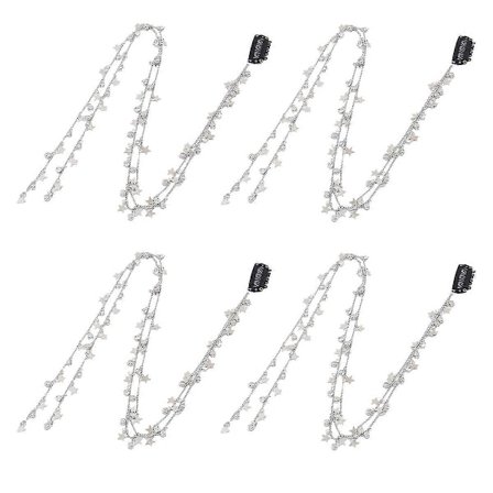 par damrhårkedjor med strass