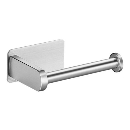 Self-Adhesive Toilet Paper Holder No Drilling, Wall Mounted Stainless Steel Toilet Roll Holder