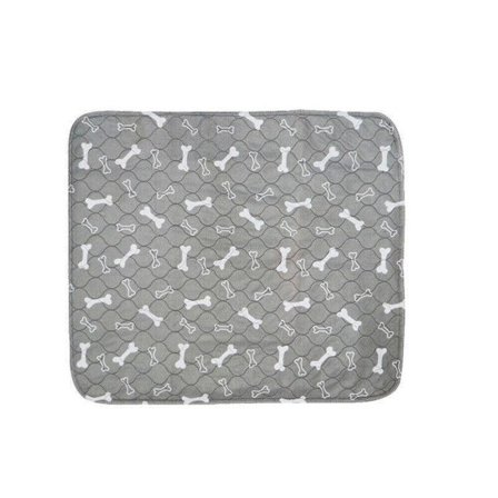 Grå Vaskbar Hundekat Hvalpe Træning Pisse Genanvendelige Puder Pude Seng Absorberende Måtte 80x90cm