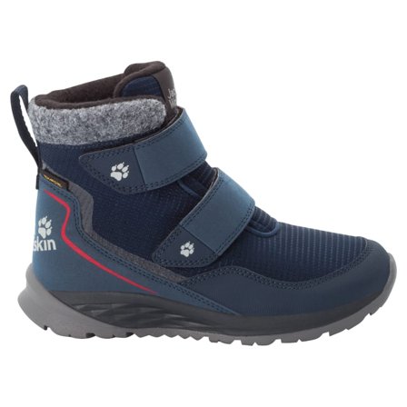 Jack Wolfskin Kids Polar Bear Texapore Mid Vc Children lined boots Blue 28