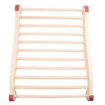 Basturyggstöd, Träbasturyggstöd, Ergonomiskt S-format Ryggstöd, Lämpligt för Basturekreation, Hea