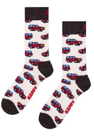 Happy Socks SUV Sock Strumpor Unisex Vit 41-46