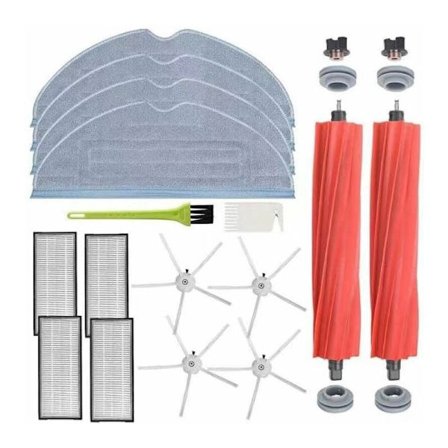 Mop för Roborock S7 S7 Plus S7+ S7 Maxv Ultra T7S T7S Plus Robotdammsugare, Reservdelar med Huvudborste, Rengöringsdukar, Hepa-filter, Sidoborste