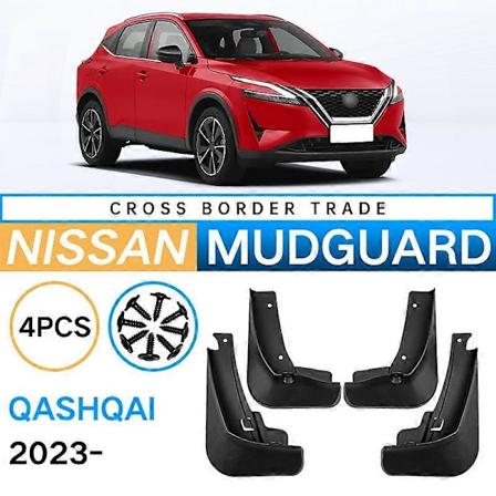 Passer for Nissan Qashqai 2023 utenrikshandel myk gummi skjerm bil dekk gjørme klaff 23 Qashqai (klassisk versjon, ikke skyt) 32 * 10,2 * 22,5 cm