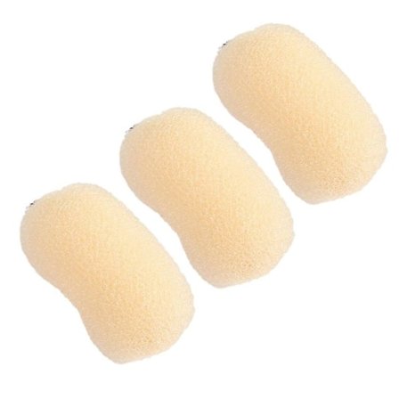 3st Höj hårnålen Puffy Hair Pad BEIGE Beige