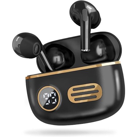In-Ear-hörlurar, Bluetooth 5.1 Retro Trådlösa Hörlurar med L