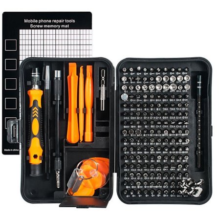 170 i 1 Presisjons Skrutrekkersett Verktøy, Bærbar Magnetisk Skrue