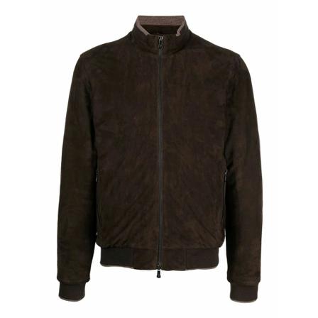 Fedeli, Bomber Jackets Bruin, Heren, Maat:2XL,wol