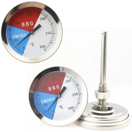 2 kpl paistomittaria lihamittaria 300°C ruostumaton teräs grillimittari grilli BBQ liha