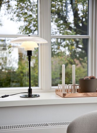 PH 3/2 bordlampe - blank sort/opal