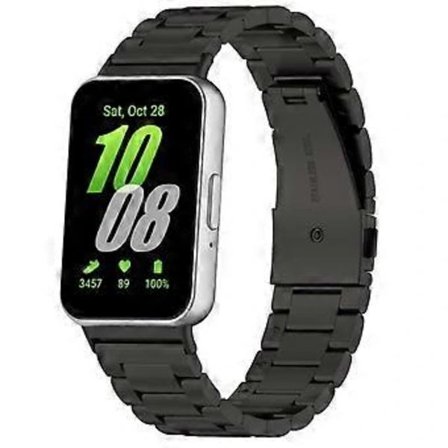 Metallarmband för Galaxy Fit3 Rostfritt stål Armband Ersättningsaccessoarer B Svart, A