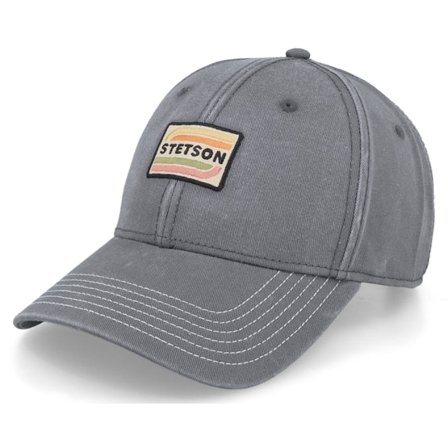 Stetson - Grau adjustable Cap - Baseball Cap Cotton Grey Adjutable @ Hatstore