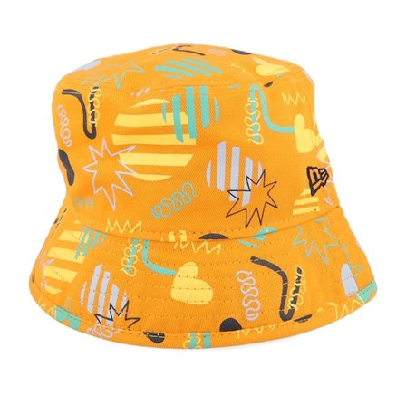 New Era - Oranje bucket Hoed - Kids Toddler All Over Print Papaya Bucket @ Hatstore