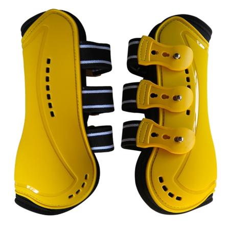 2st Häst Senstövlar Öppen Front Justerbar Andas yellow