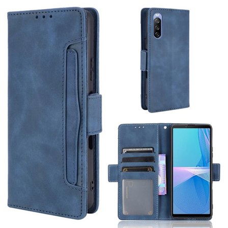 Modernt Sony Xperia 10 III fodral med plånbok - Blå