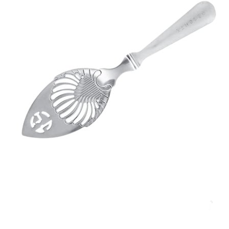 304 rustfrit stål Absint skeer, cocktail bar redskaber bitter scoop glas kop drikke filter unikt design træ ske, te kaffe omrøring slot
