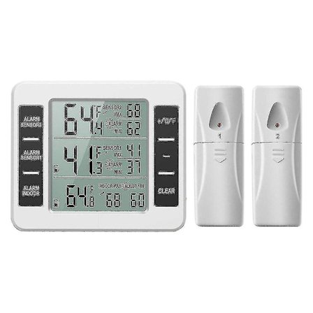 Päivitetty versio Jääkaapin lämpömittari Langaton digitaalinen pakastin