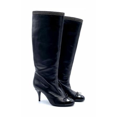 Chanel Vintage Pre-owned Støvler Sort, Dame, Størrelse: 39 EU