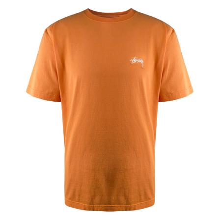 Stüssy, Lazy T-Shirt Oranje, Heren, Maat:M