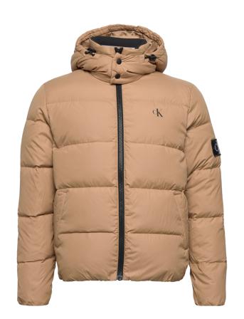 Essentials Down Jacket Vuorillinen Takki Topattu Takki Beige Calvin Klein Jeans