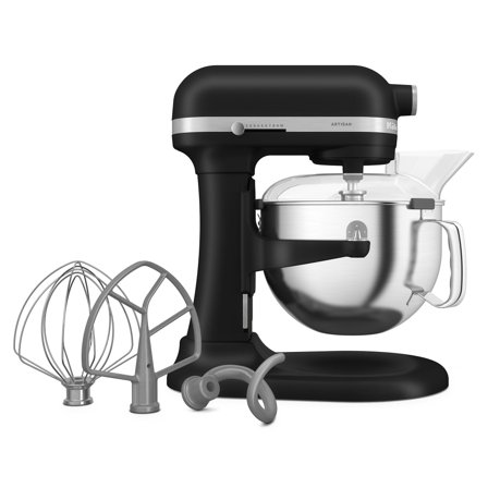 Kitchenaid Artisan 5KSM60SPX yleiskone nostettavalla kulholla 5,6 litraa, black matte