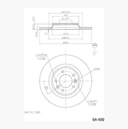 Bromsskiva - Biltema