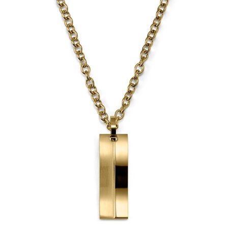 Stylish Gold-Toned Steel Necklace for Men - Steel necklaces