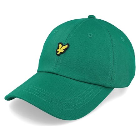 Lyle & Scott - Verde unconstructed Cappellino - Baseball Cap Court Green Dad Cap @ Hatstore