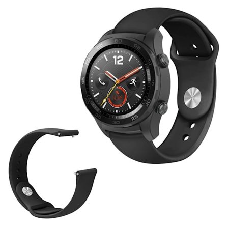 Huawei Watch GT / Magic elegant silicone watch band - Black